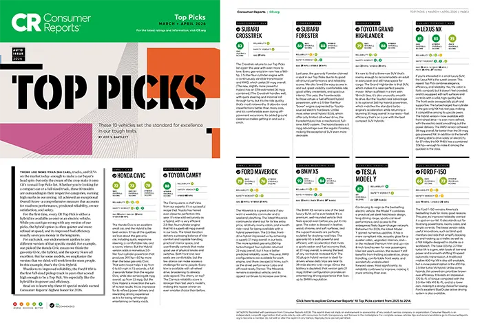 Consumer Reports Top Picks | SubaruDemo1 in Conway NH