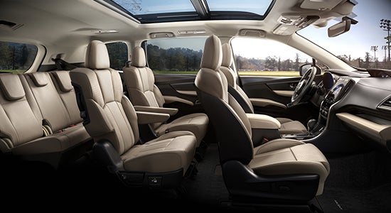 Interior of the 2022 Subaru Ascent.