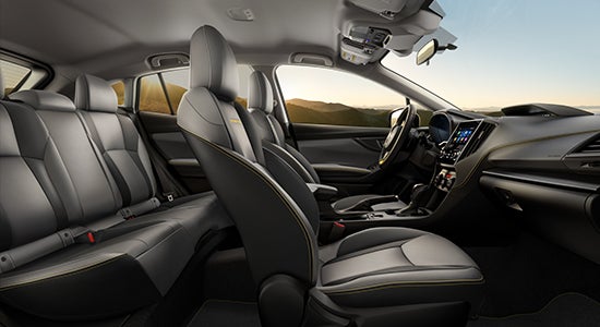 Interior of the 2021 Subaru Crosstrek.