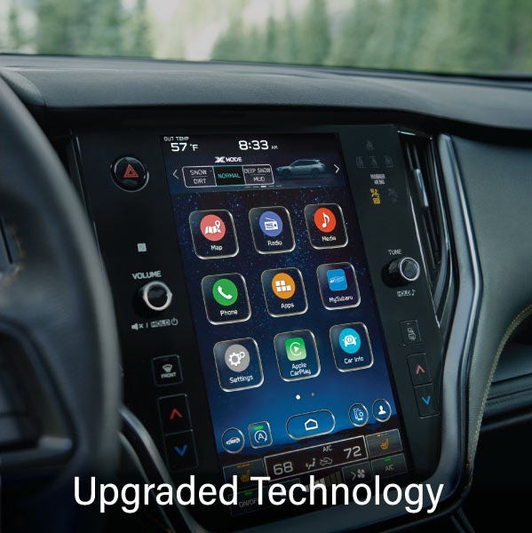 An 8-inch available touchscreen with the words &ldquo;Ugraded Technology&ldquo;. | SubaruDemo1 in Conway NH